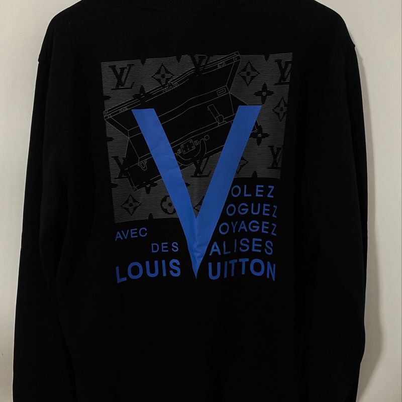 Moletom Suéter Louis Vuitton, Casaco Masculino Louis Vuitton Nunca Usado  86558136