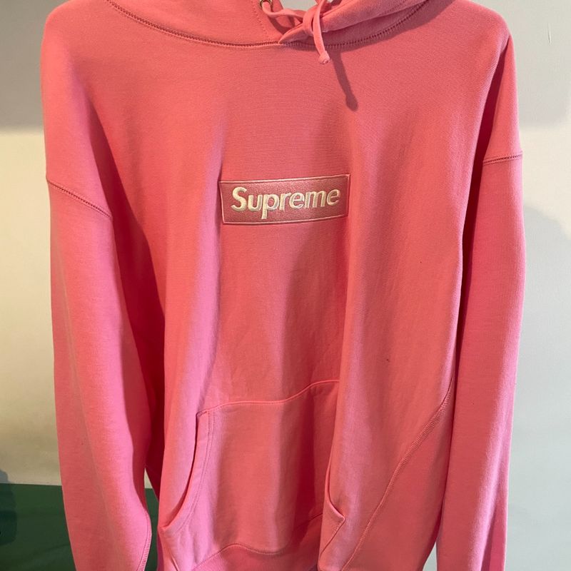 Moletom rosa sale supreme