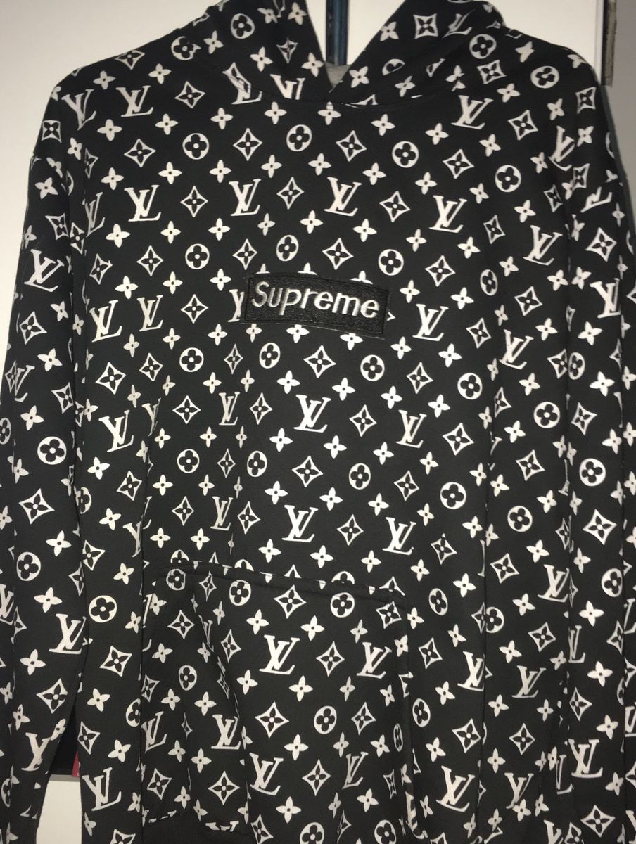 moletom supreme e louis vuitton