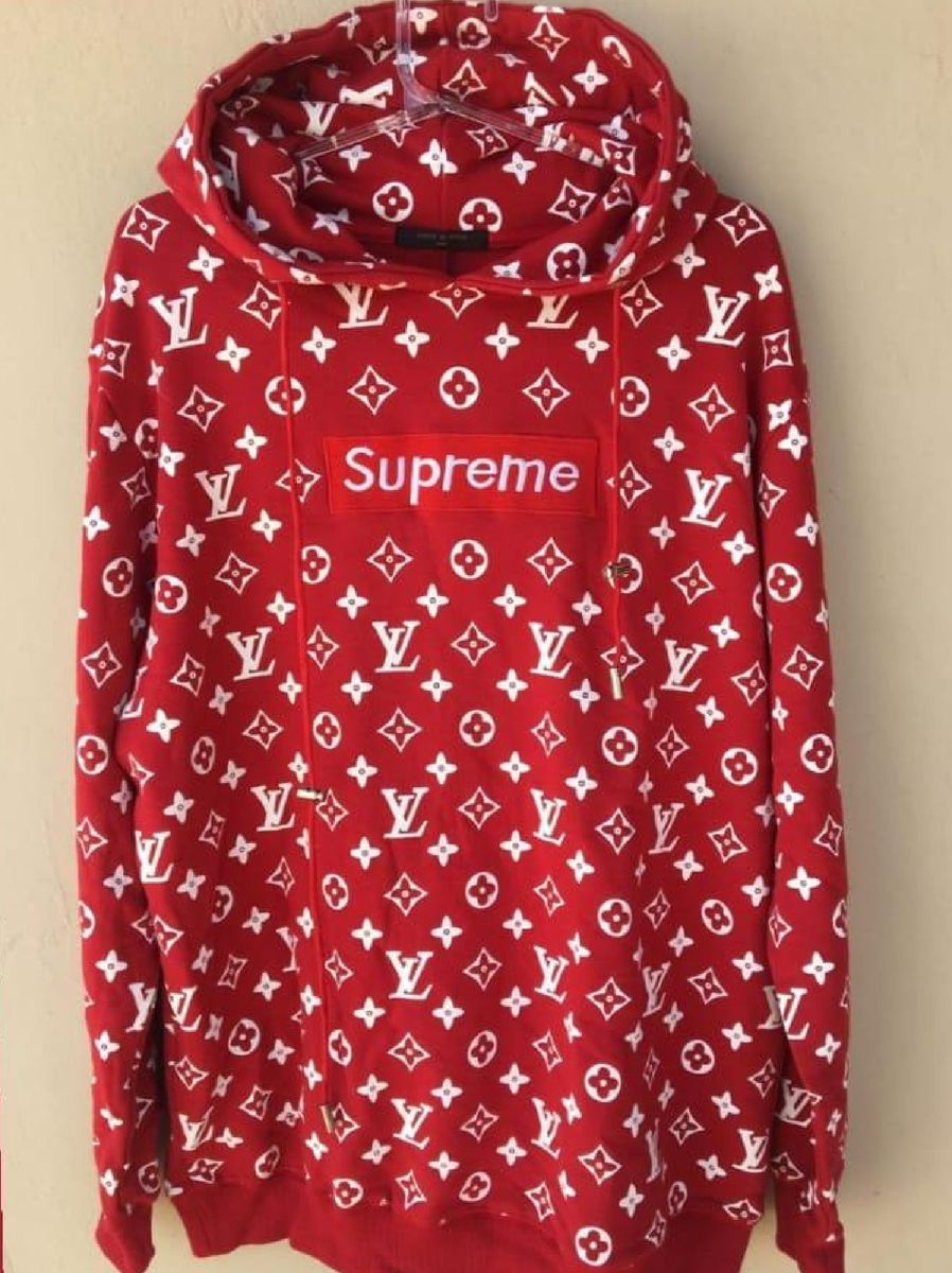 moletom louis vuitton supreme original preço