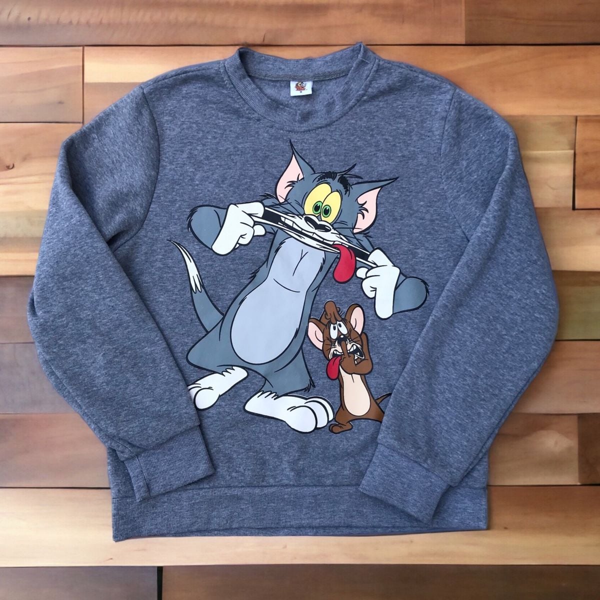Moletom Tom And Jerry | Blusa Feminina Tom And Jerry Usado 85314205 ...