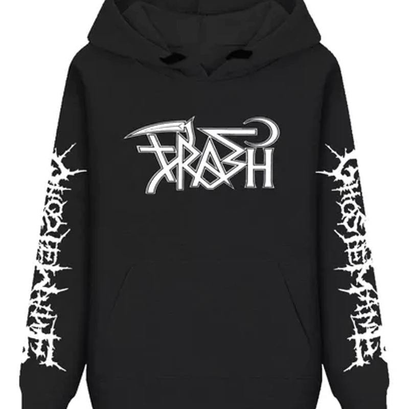 Trash gang warning discount hoodie