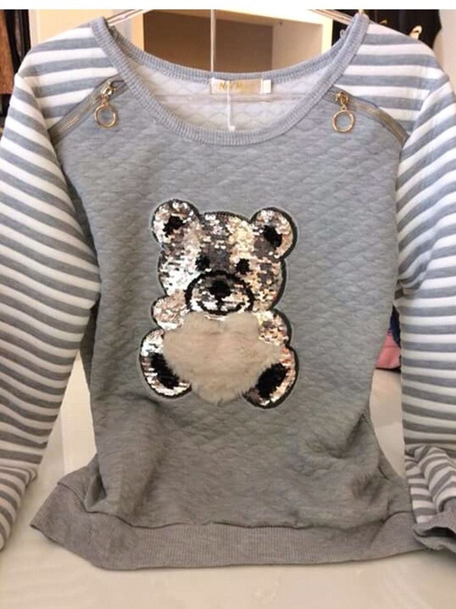 moletom ursinho feminino