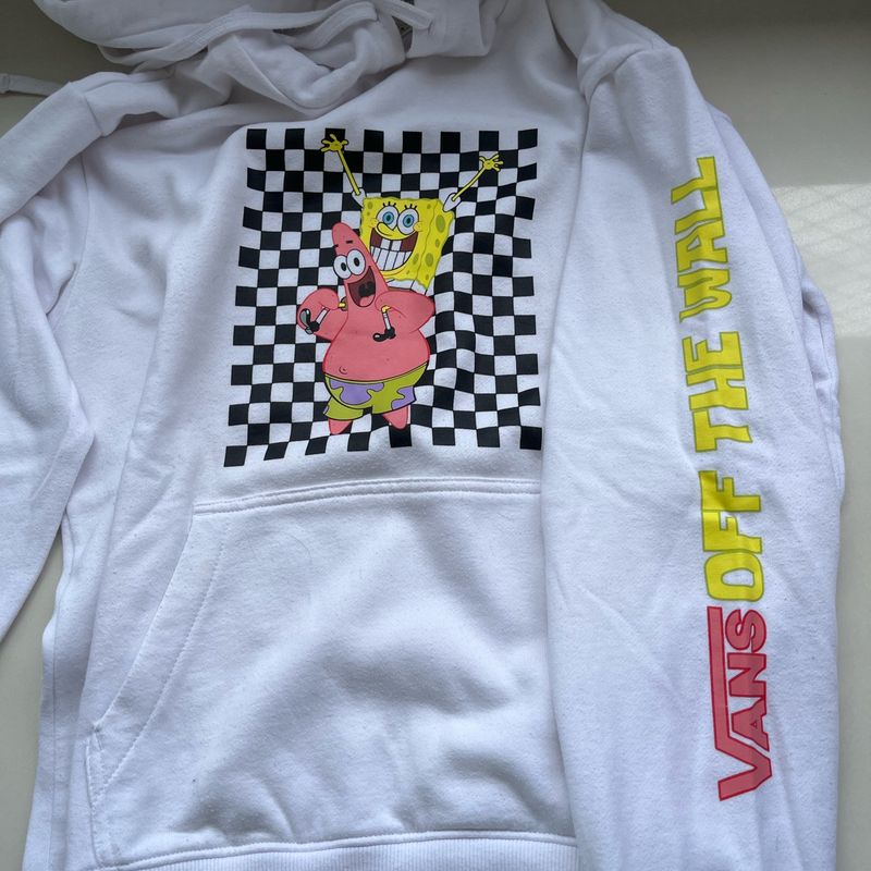 Moletom Vans Estampa Bob Esponja Tamanho M Casaco Feminino Vans Usado  95964796 enjoei