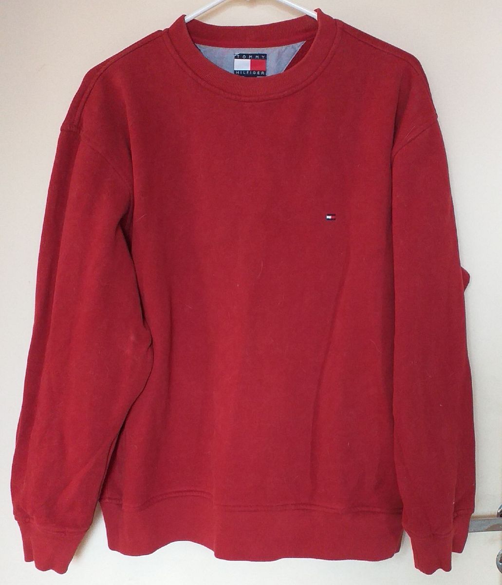 moletom tommy hilfiger vermelho