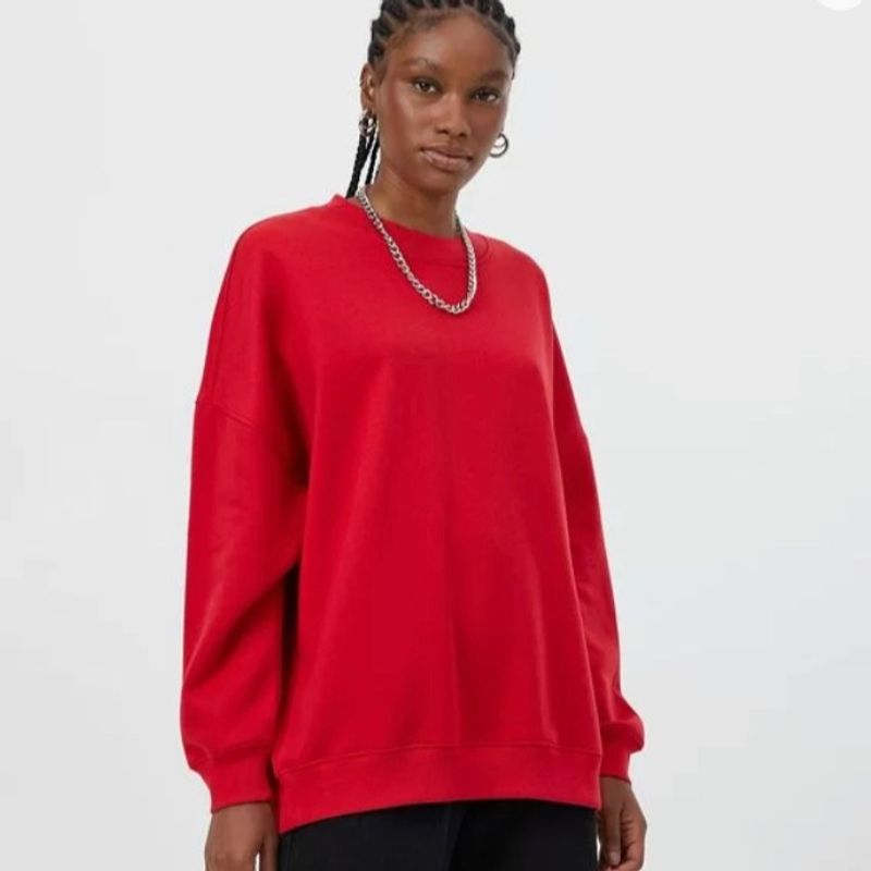 Moletom Vermelho Unissex Tamanho G Blusa Feminina Renner Nunca