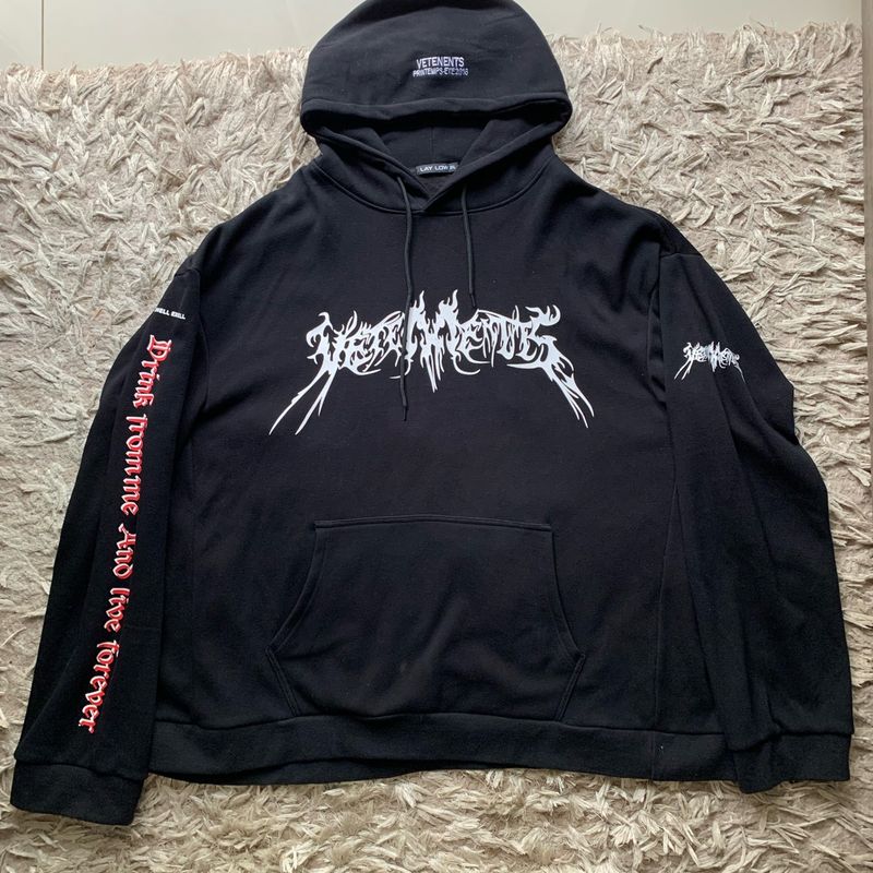 トップス VETEMENTS TOTAL FUCKING DARKNESS Moletom Vetements Total Fucking Darkness | Casaco Masculino