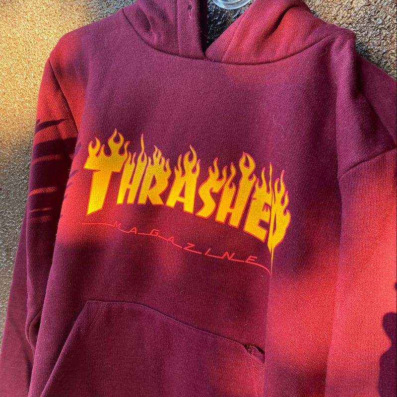 Moletom 2024 thrasher vinho