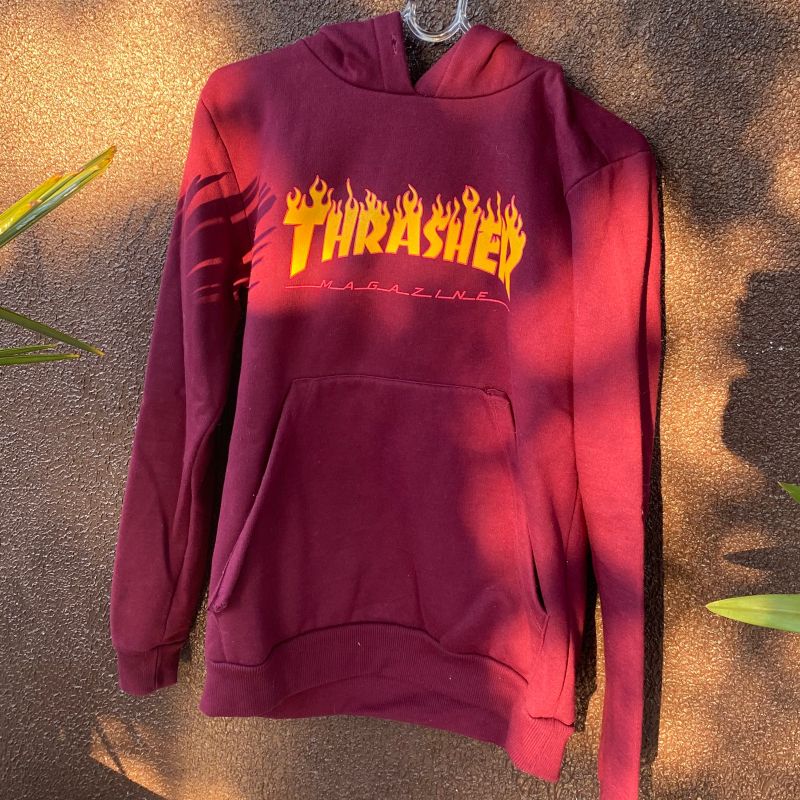 Moletom store thrasher vinho