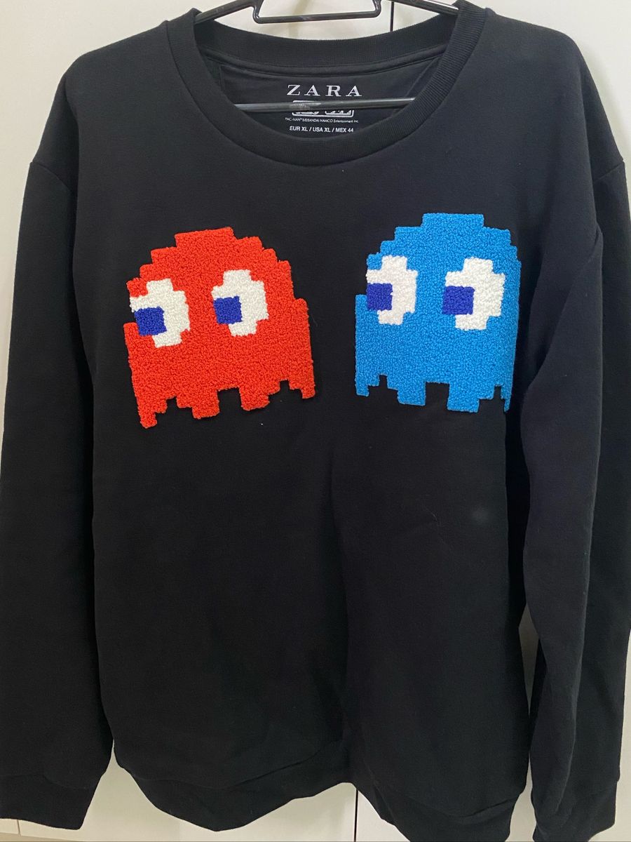 Zara pac man sweatshirt sale