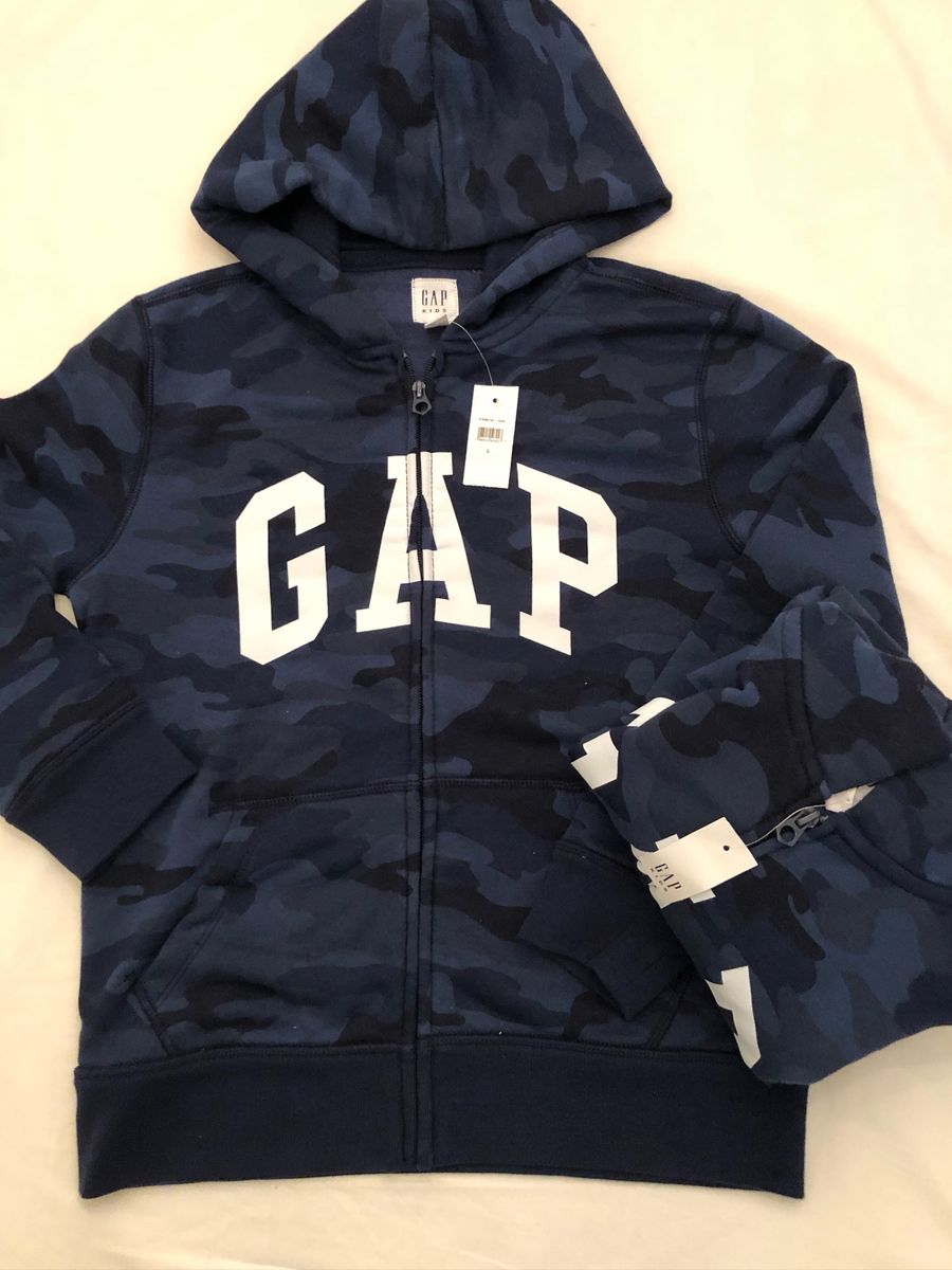 casaco gap infantil com ziper