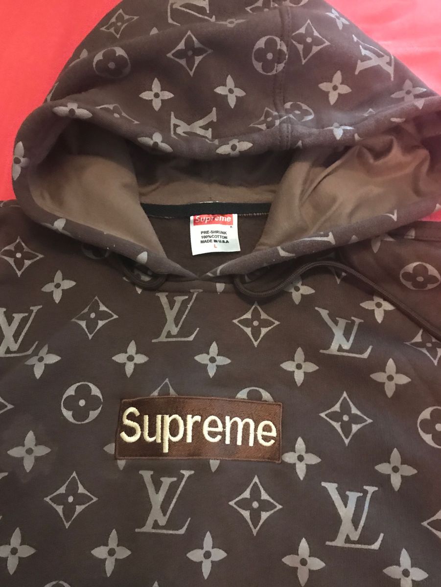 moletom supreme e louis vuitton