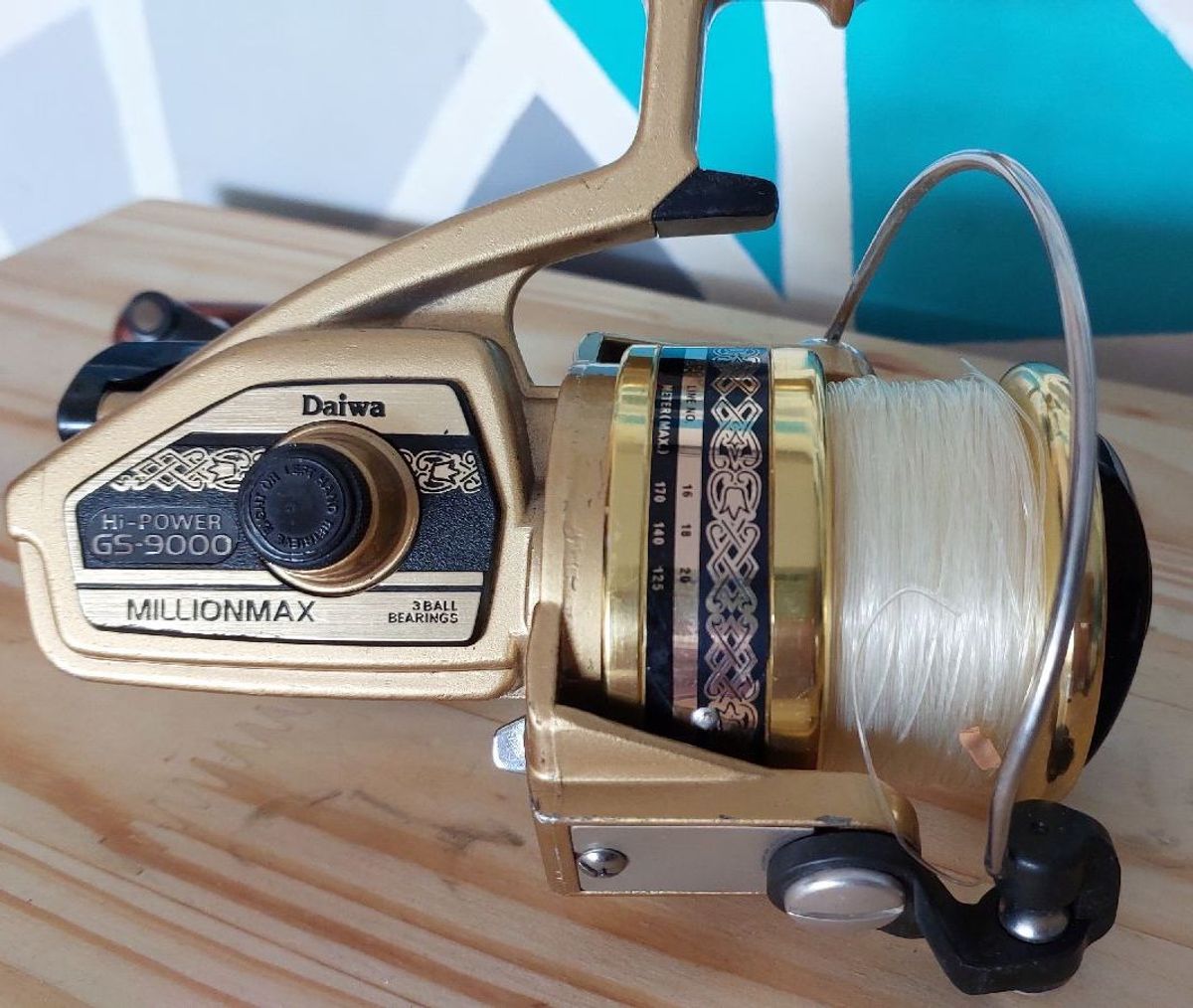 Molinete Daiwa Gs-9000 Millionmax Hi Power Rolamento 3 Esferas