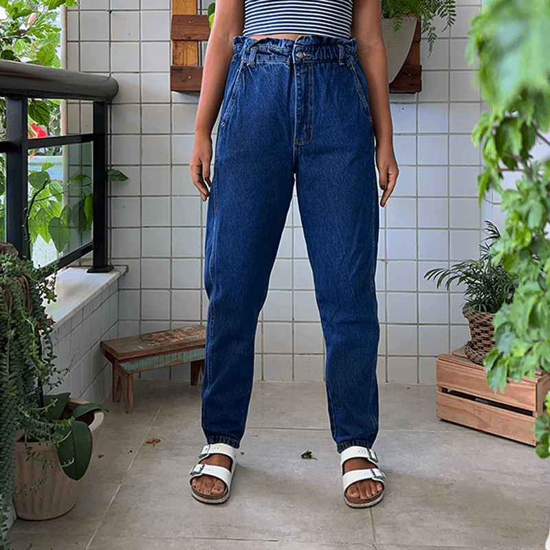 Mom jeans hot sale clochard