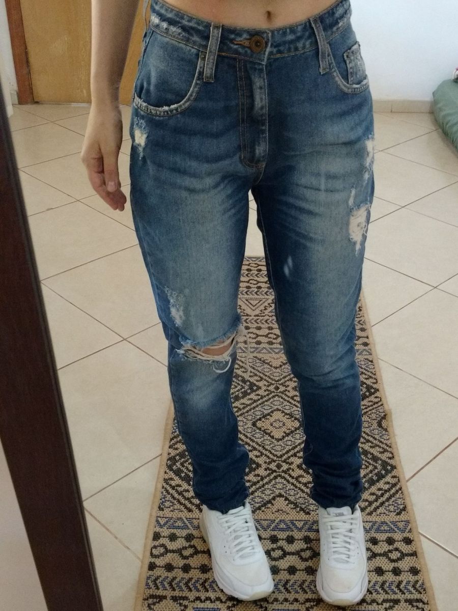 calça mom jeans damyller