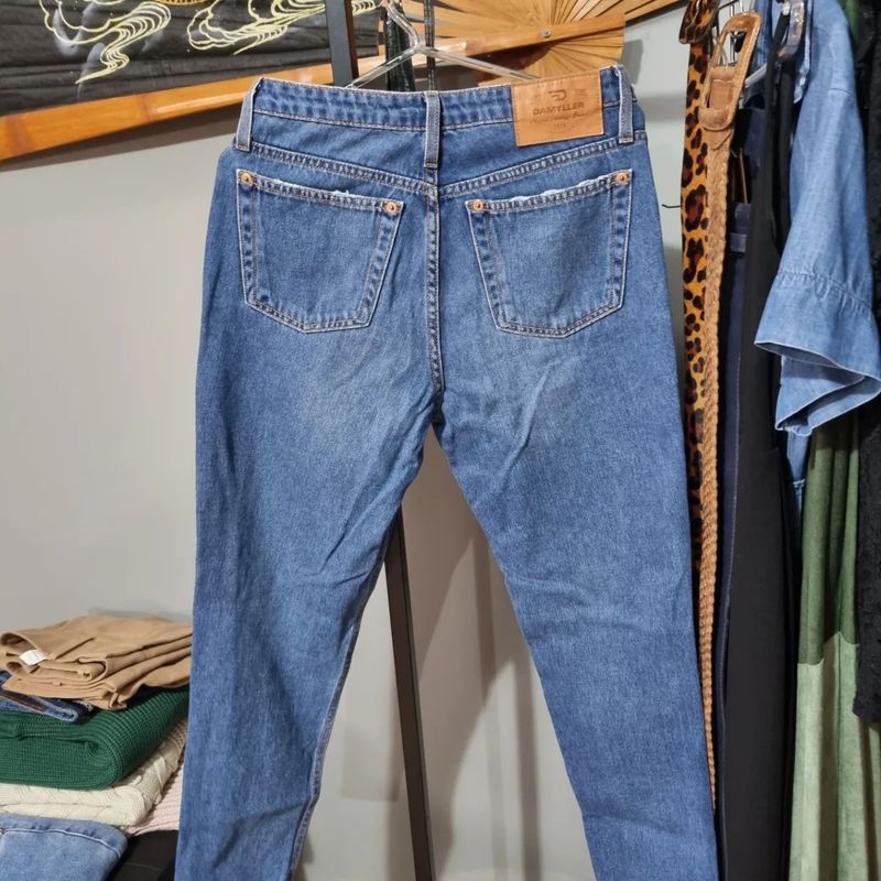 Mom Jeans Marca Damyller, Tamanho 38 Calça Feminina Damyller