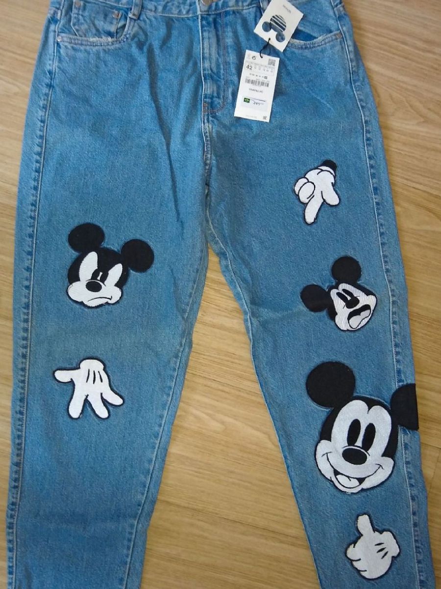 zara mickey jeans
