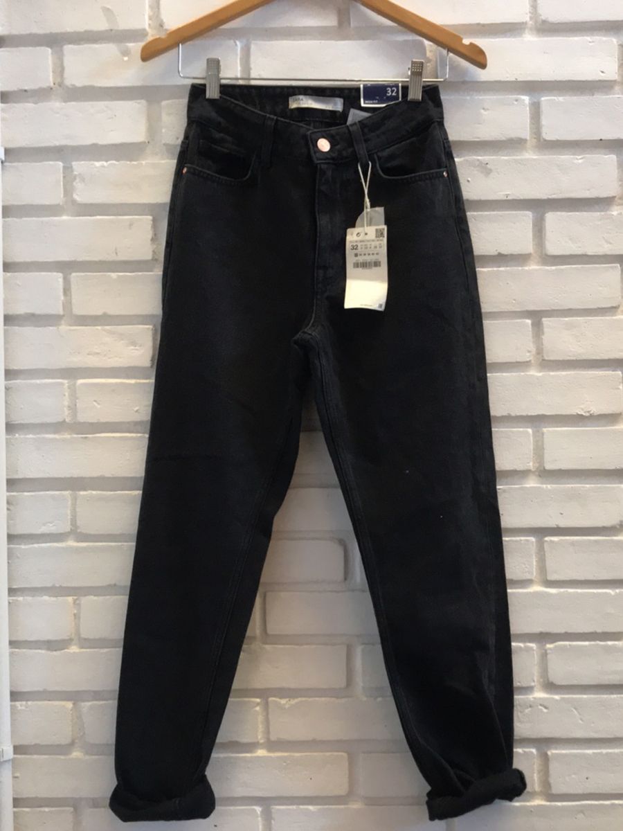 calça jeans preta zara