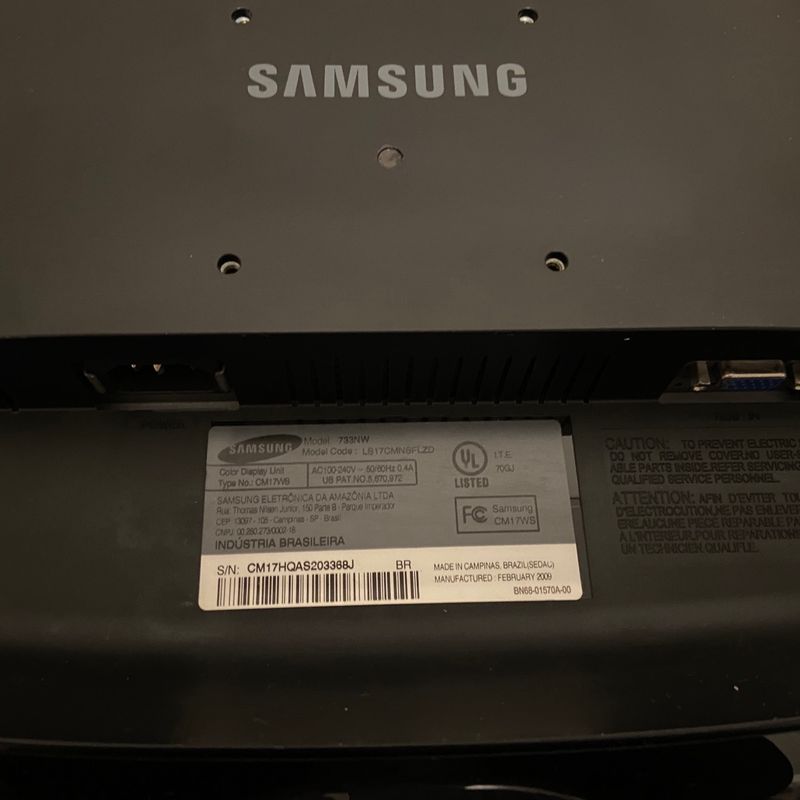 samsung syncmaster 733nw