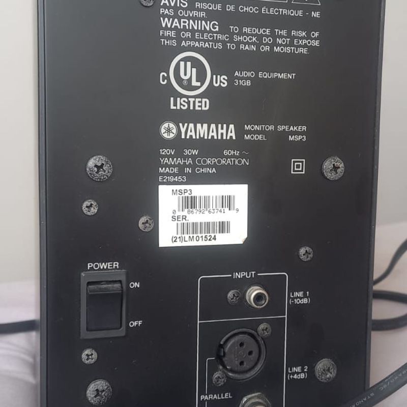 Monitor Caixa de Som Ativa Yamaha Msp3 | Yamaha Usado