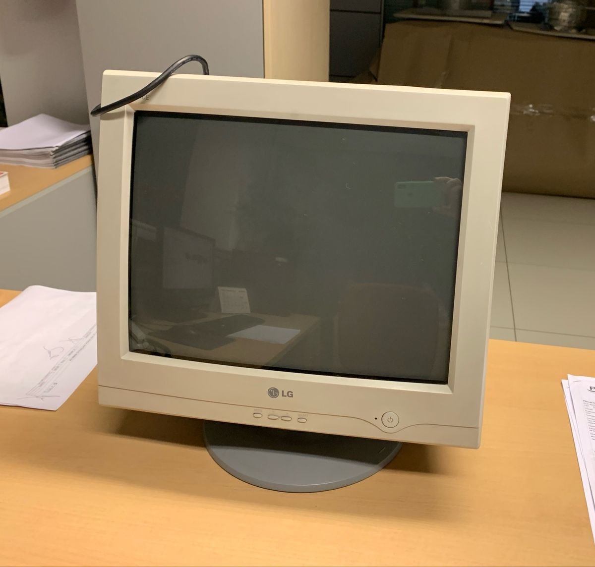 Monitor de Tubo Lg 710e 17polegadas com Cabos Relíquia | Computador