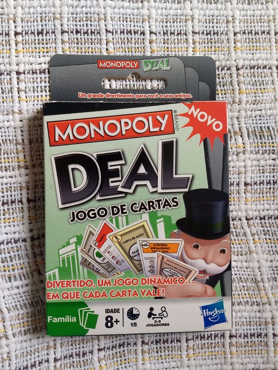 Monopoly Deal Jogo de Cartas | Jogo de Tabuleiro Hasbro Usado 37757878