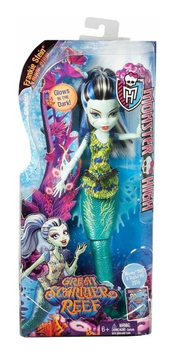 Monster High A Assustadora Barreira De Coral Frankie Stein Filme E Serie Mattel Nunca Usado 45645072 Enjoei