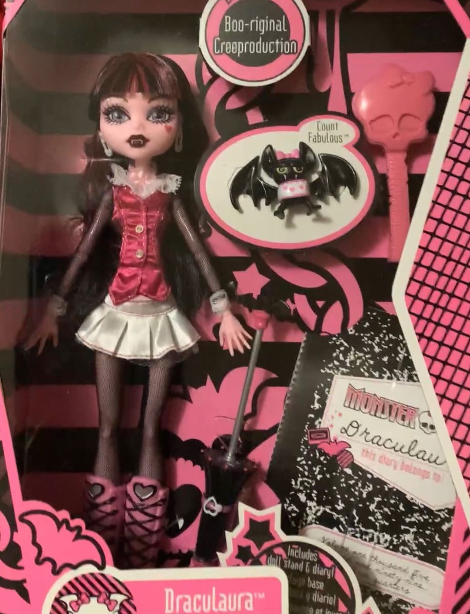 Monster High Draculaura Creeproduction | Brinquedo Mattel Usado ...