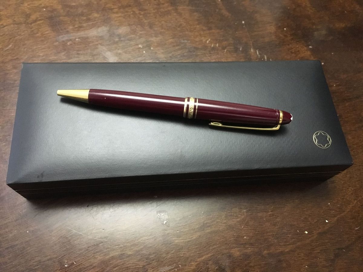 Montblanc Meisterstuck Classique Ballpoint Pen 164 Red With Gold Trim ...