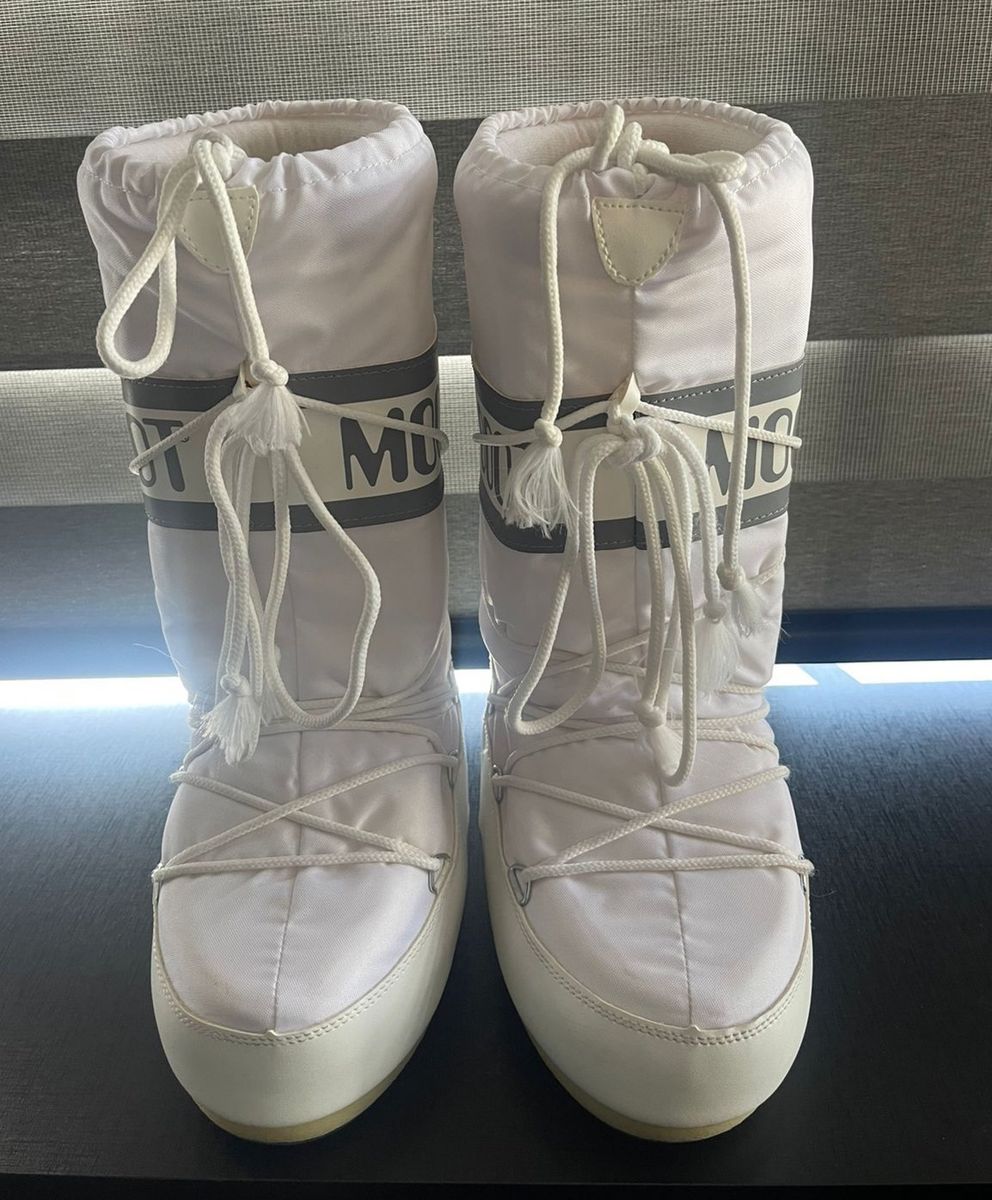 Moon Boot Branca Bota Feminina Moon Boot Usado 79056315 enjoei
