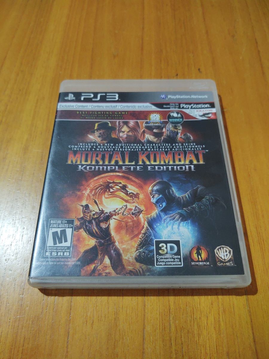 JOGO P/ PS3 MORTAL KOMBAT KOMPLETE EDITION