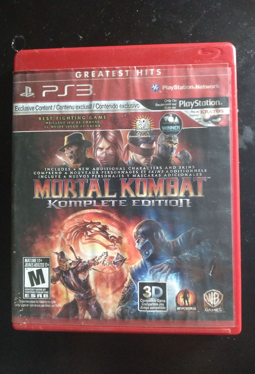 Mortal Kombat : Komplete Edition (Usado) - PS3 - Shock Games
