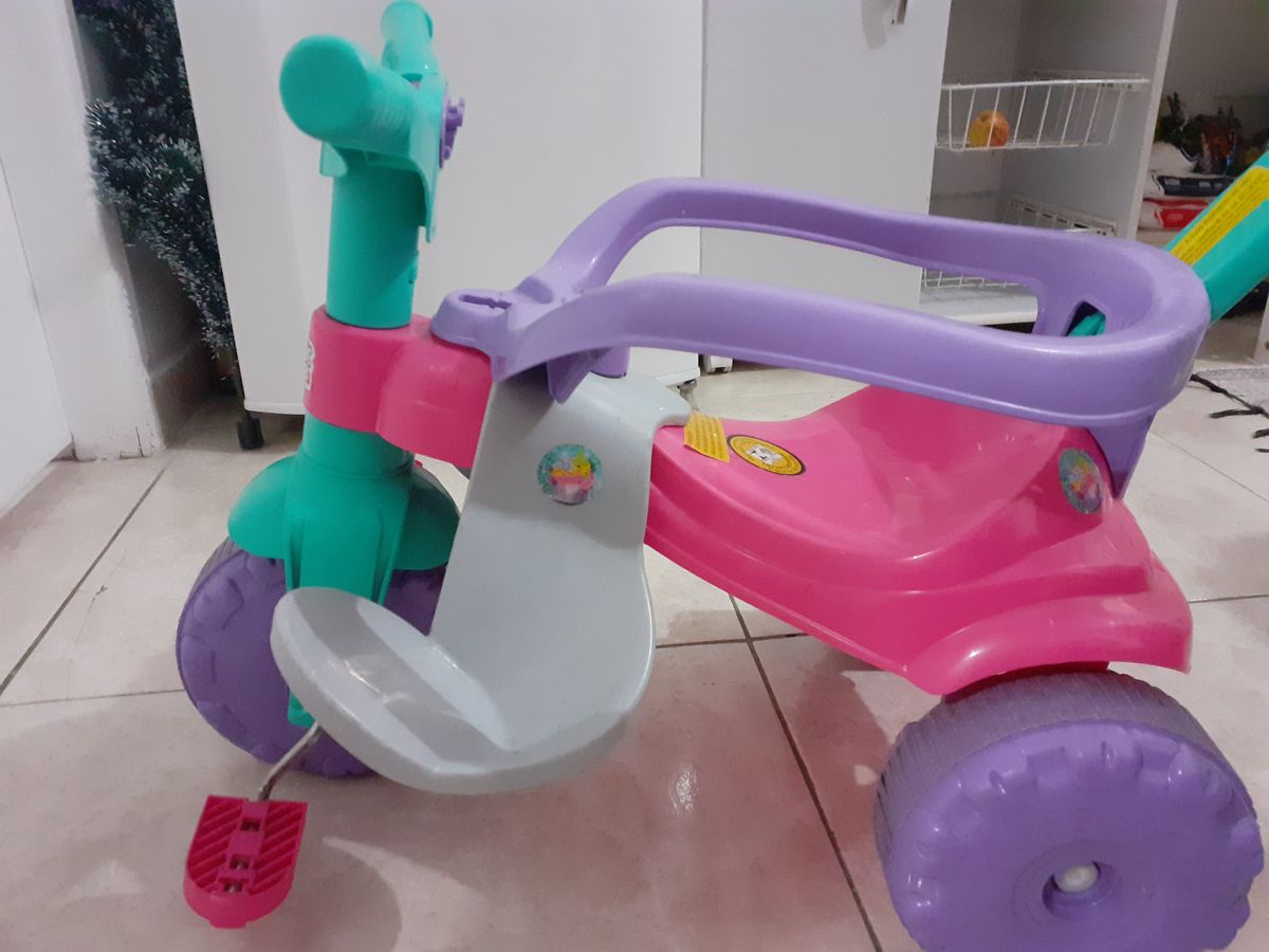 TRICICLO VELOTROL INFANTIL BEBE MOTOCA VERDE MAGIC TOYS