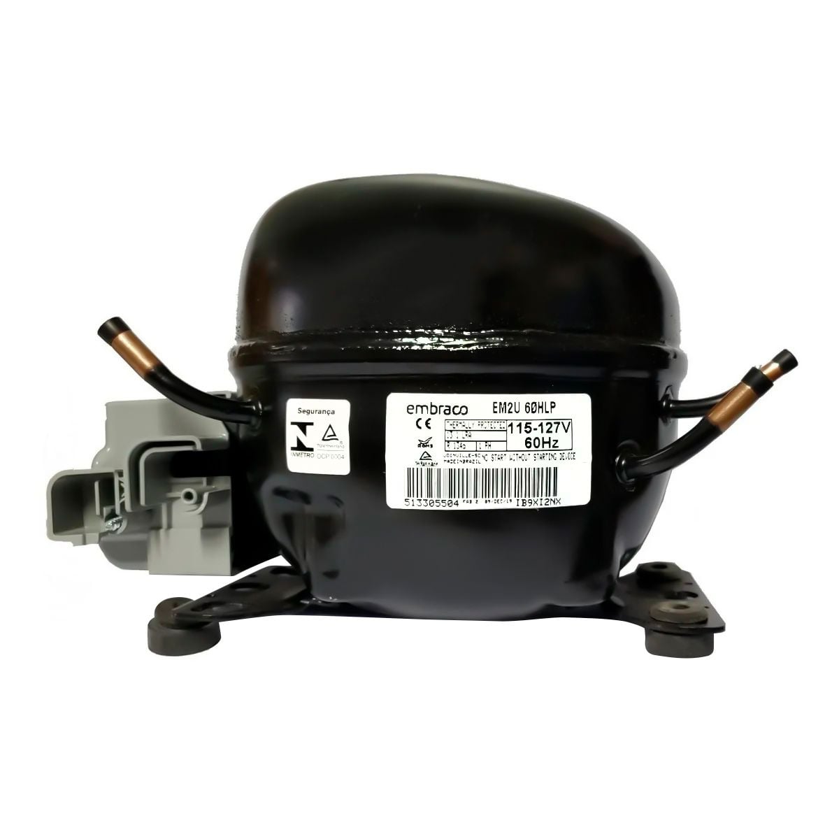 Motor Compressor para Geladeira Brastemp 1/5 | Eletrodoméstico Embraco ...