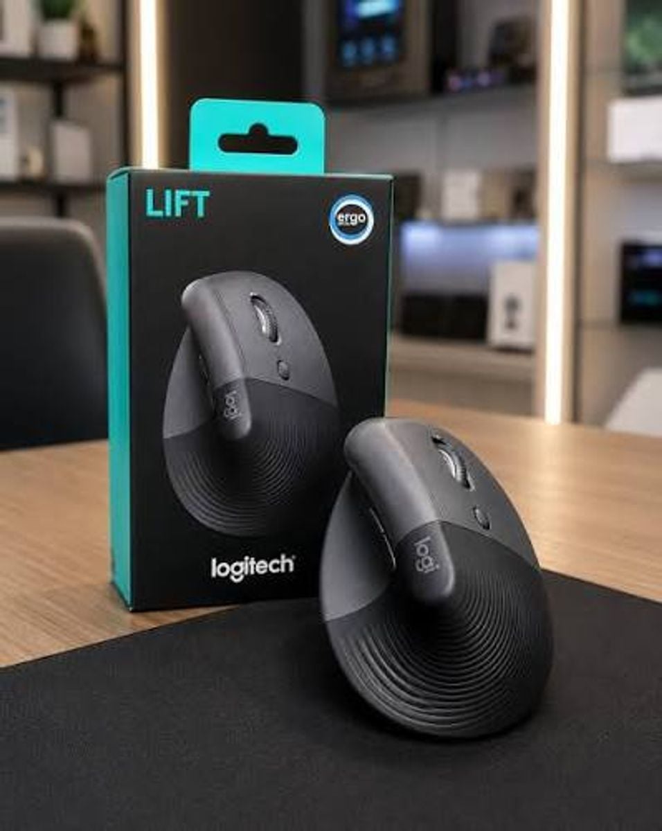 Mouse Ergonômico Logitech Lift Vertical Preto | Mouse p/ Computador ...
