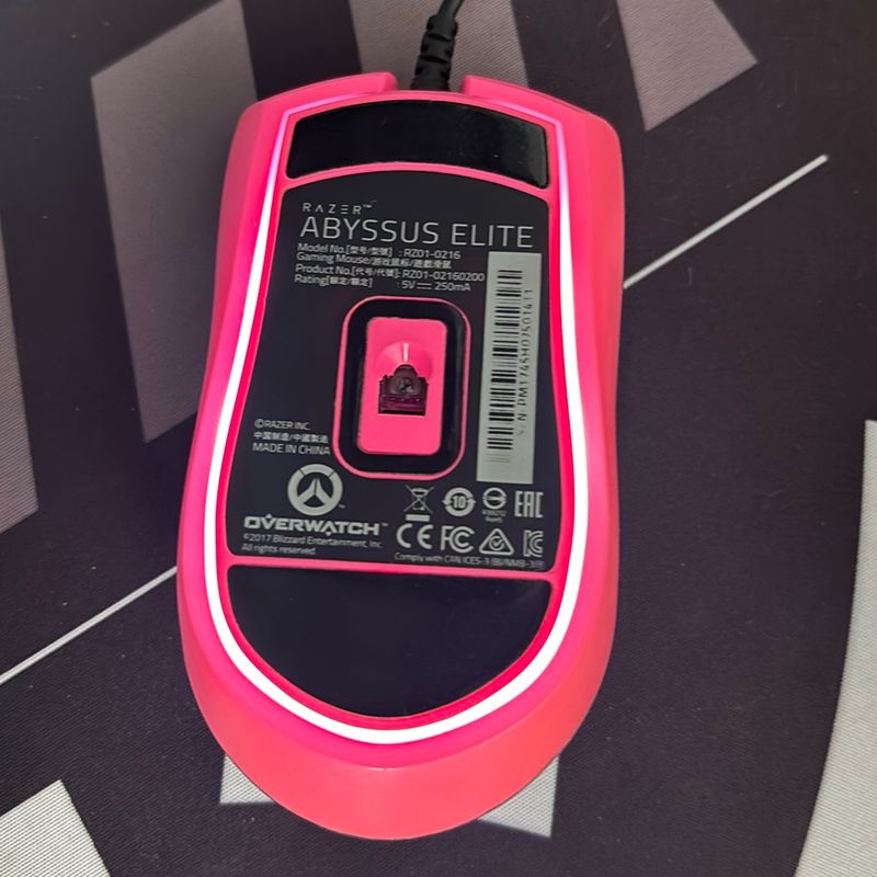 Mouse Razer Abyssus Diva Overwatch Edicao Especial Estado de Novo