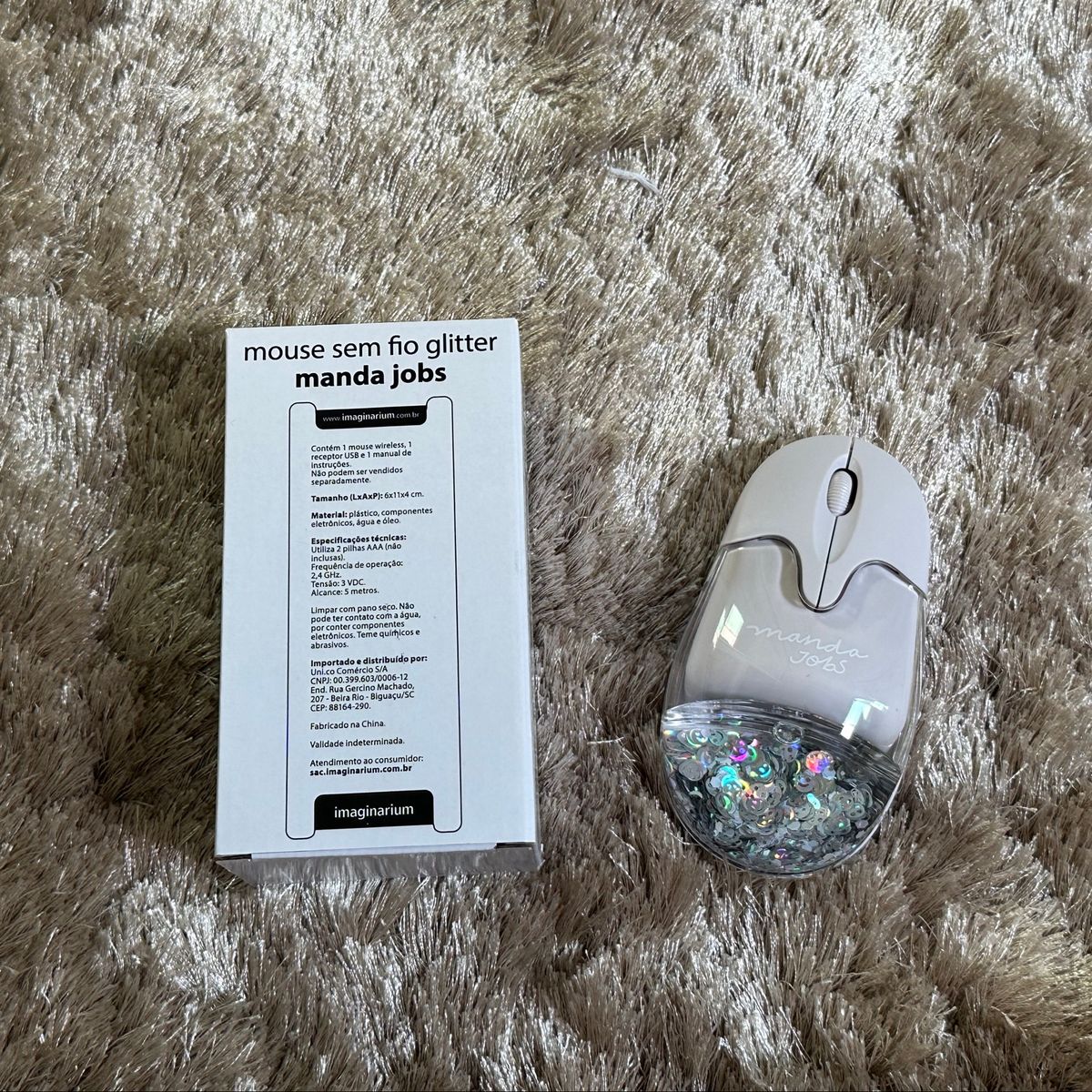 Mouse sem Fio Glitter Manda Jobs | Mouse p/ Computador Imaginarium ...