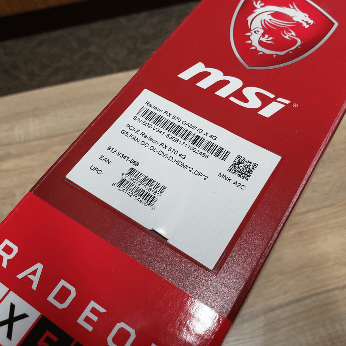 Placa de Vídeo MSI Radeon RX 570 Gaming X 4G 4GB GDDR5 256-bit PCI