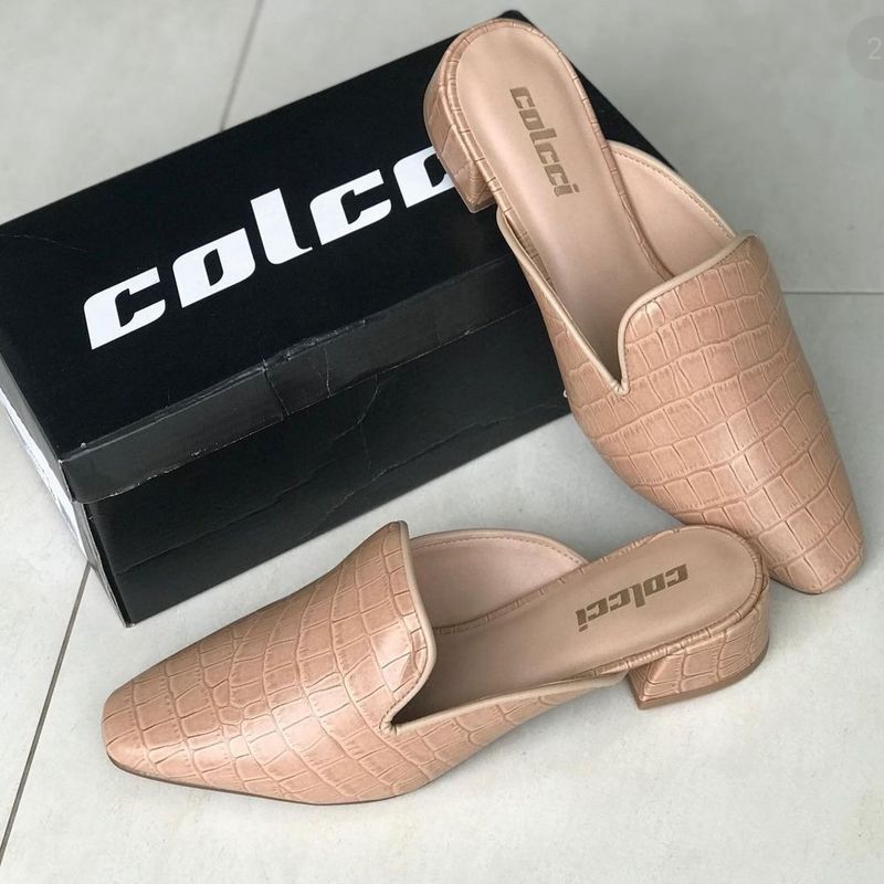 Mule em Couro_colcci Tam 39/Salto 3,5 Cm/ Nova e Original Sapato