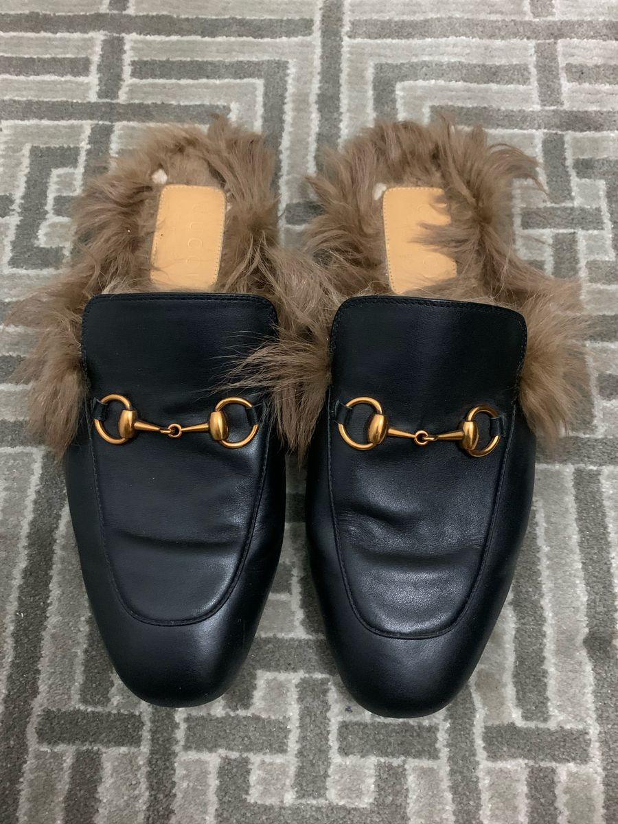 sapato mule gucci