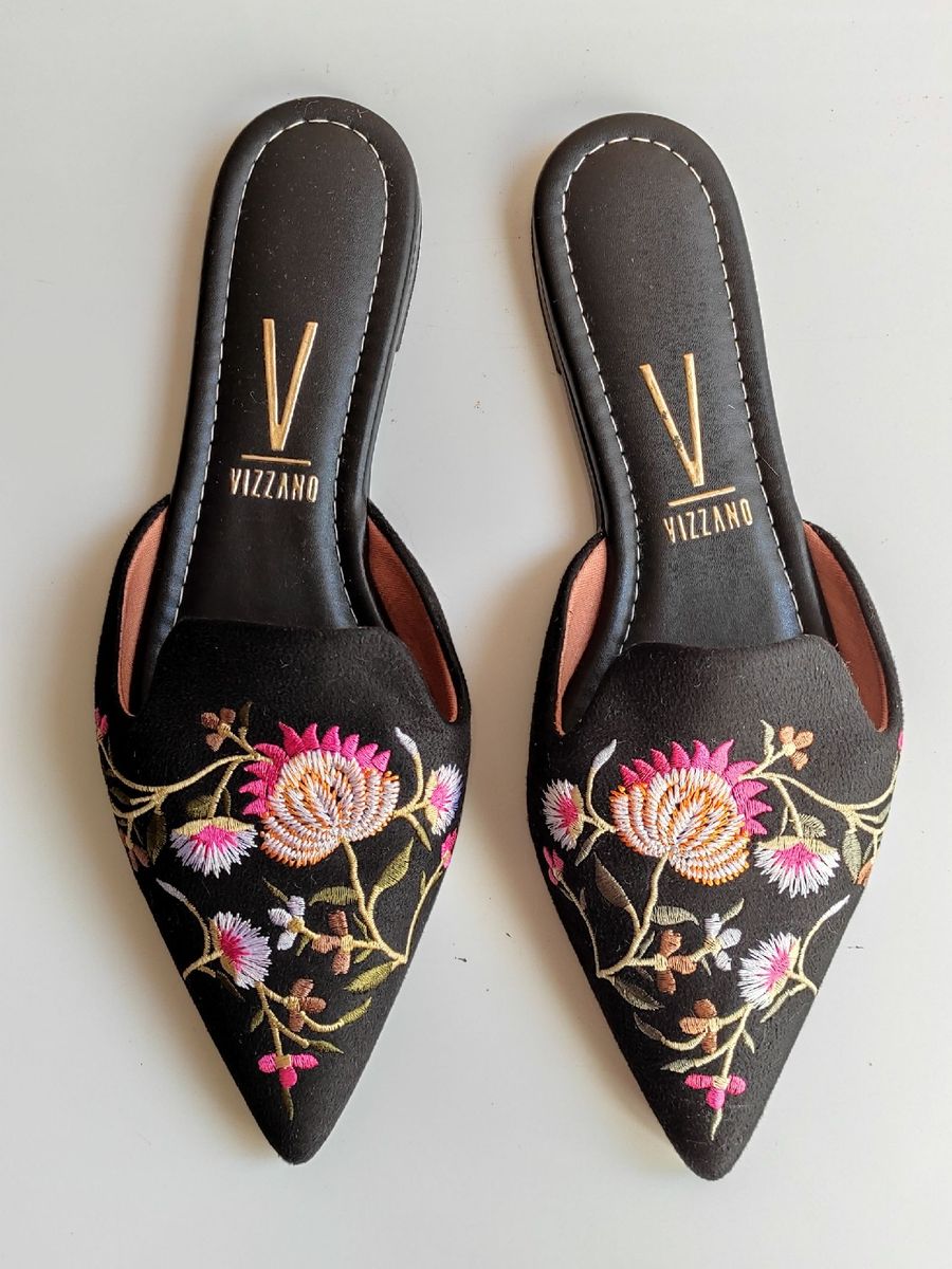 Mule Feminino Mule Vizzano Bordado Mule Vizzano Corda Outlet