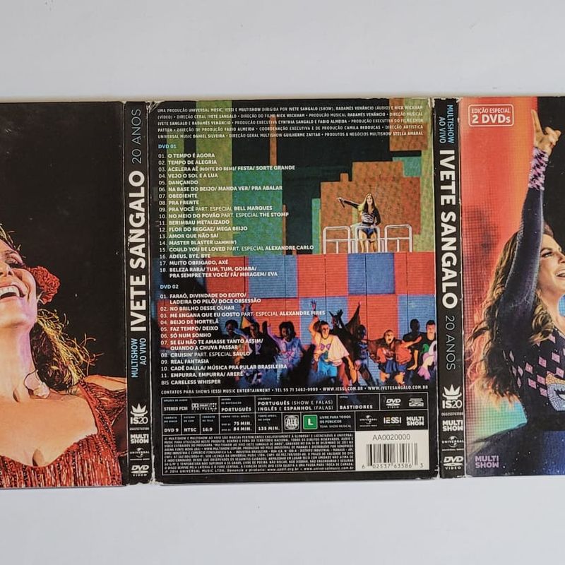 Multishow Ao Vivo - Ivete Sangalo - 20 Anos - Dvd | Dvd Usado