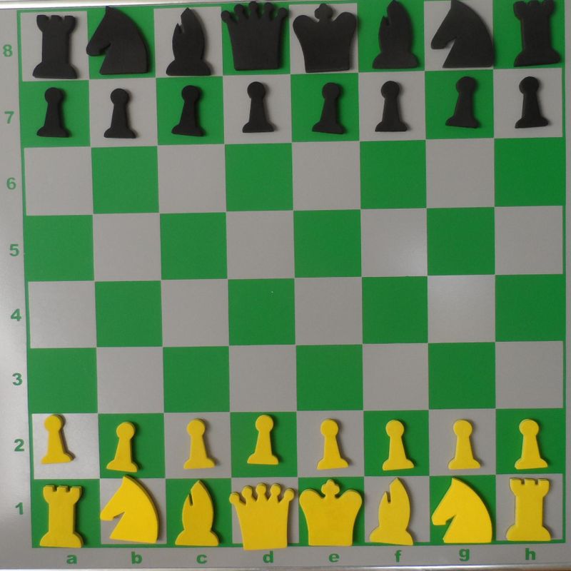 Tabuleiro de Xadrez Flexível Verde e Branco - A lojinha de xadrez