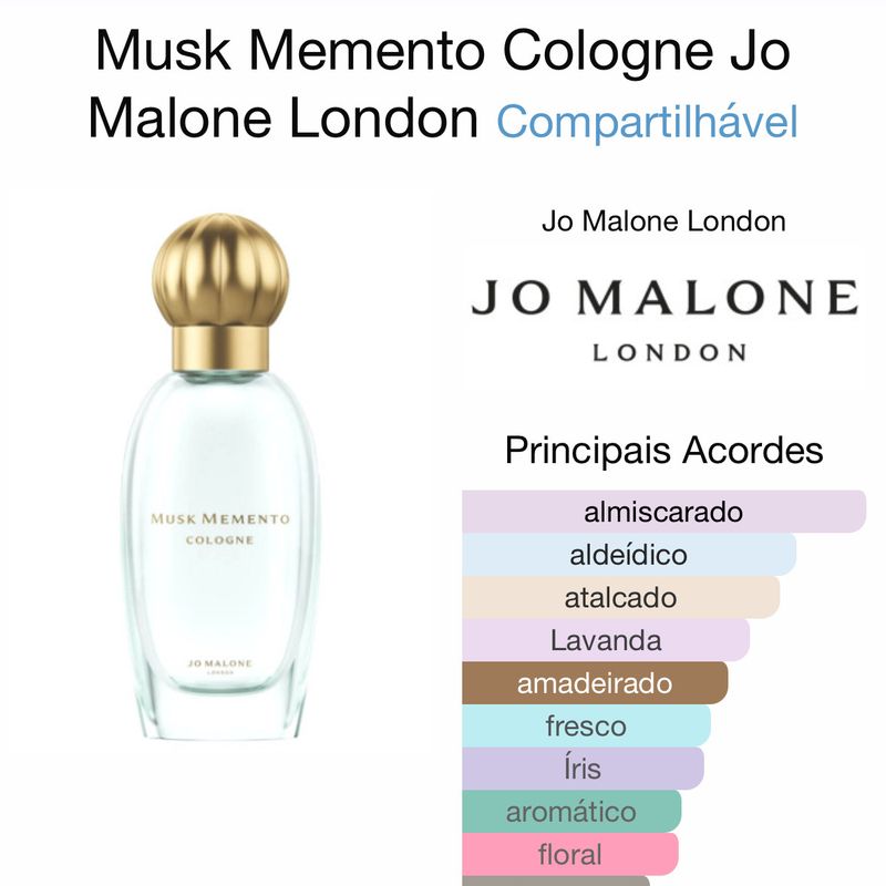 Musk Memento Cologne Jó Malone | Jo Malone Nunca Usado 118978362