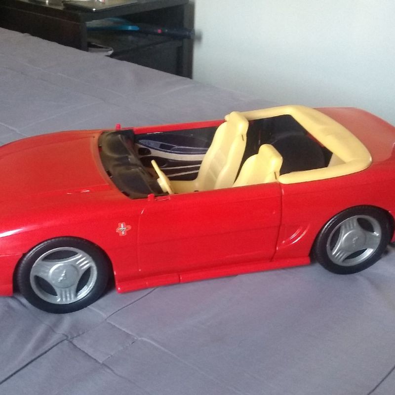 Barbie red mustang store convertible