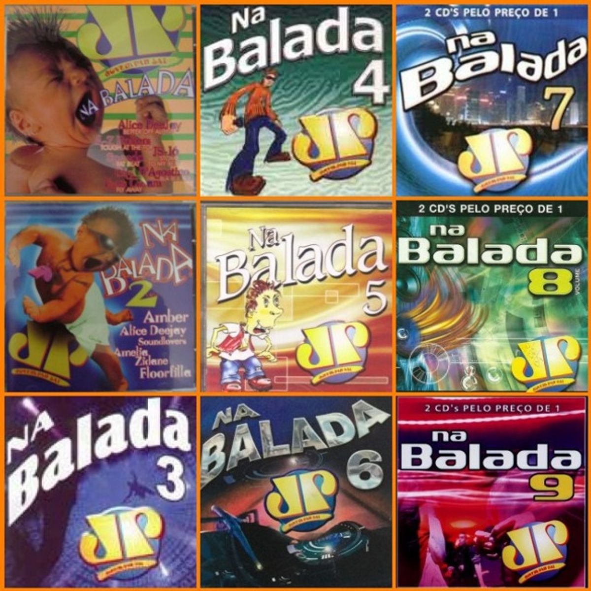 Cd Lote C/52 Eletronico Jovem Pan Novelas Balada Rock Vários