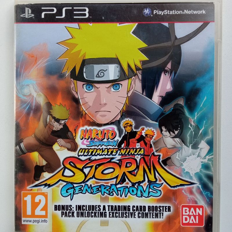 Naruto shippuden: video game ninja storm gerações (ps3), usado b/y