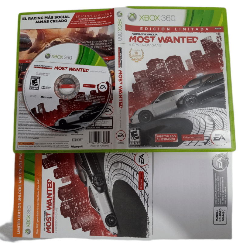 Jogo Need For Speed Most Wanted Xbox 360