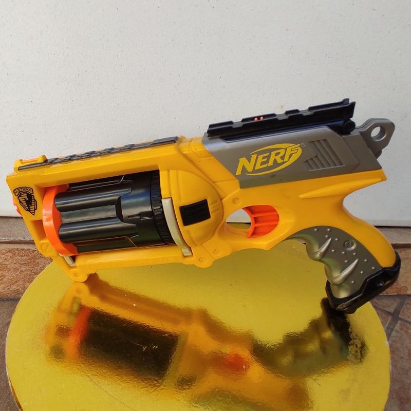 Metralhadora Nerf Amarela | Item Infantil Nerf Usado 84044522 | enjoei