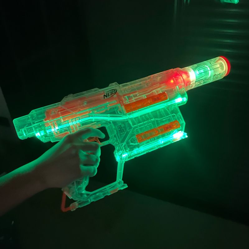 Arma Nerf Mega Vermelha Grande sem Balas | Brinquedo Nerf Usado 49272500 |  enjoei